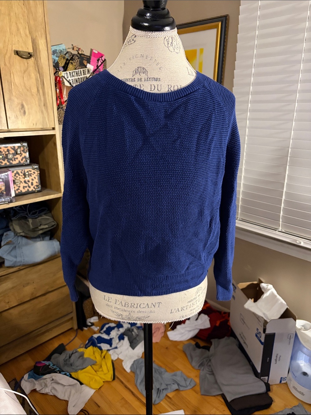 Tavi Navy Women's Coast Sweater - Casual Pullover - Medium